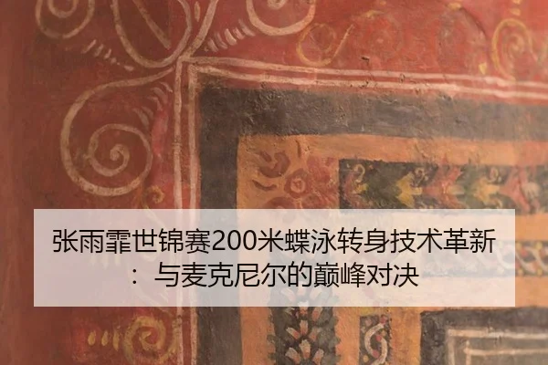 张雨霏世锦赛200米蝶泳转身技术革新：与麦克尼尔的巅峰对决